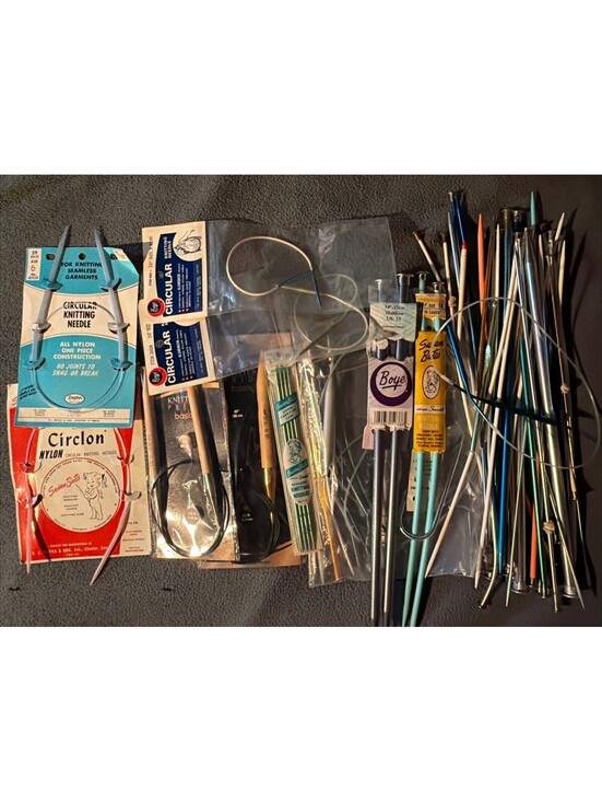 Other - Huge Vintage Knitting Needles Lot Various Colors And Sizes